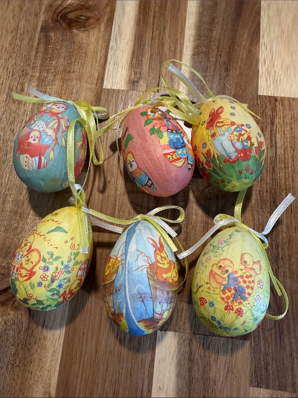 Vintage egg ornaments 6